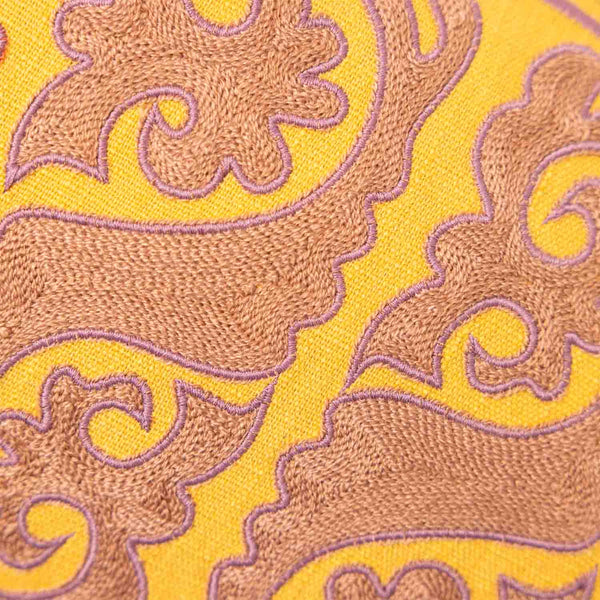 Vani Embroidered Cotton Linen Cushion Cover