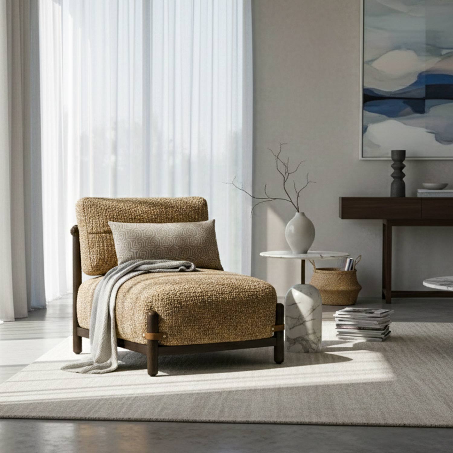 Billy Lounge Chair-Amber