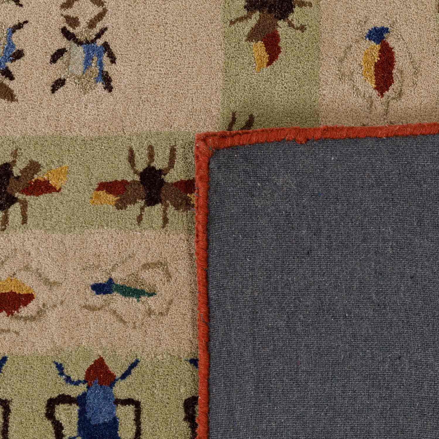 Blush Mosaic Hand Tufted Woollen And Viscose Rug By Varun Rana