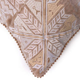 Crystal Cotton Velvet Embroidered Cushion Cover