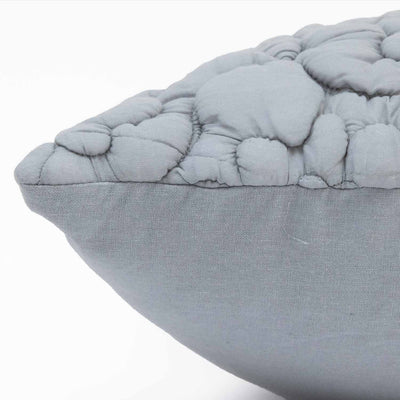 Tressa Cotton Handquilted Shibori Textured Lumbar Cushion Cover