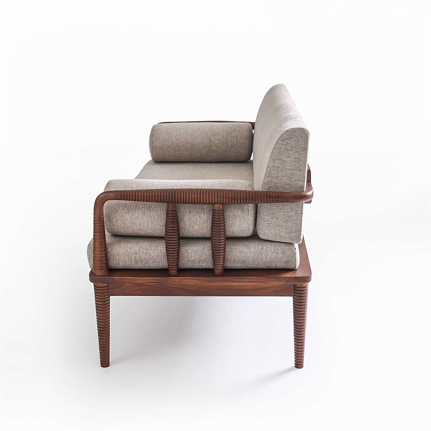 Aranya Double Seater sofa(Wood Piers)
