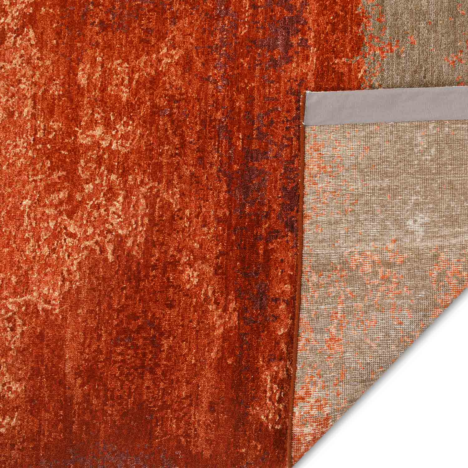 Scarlet Hand Knotted Woollen And Silk Rug