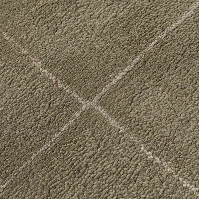 Lawn Hand Tufted Woollen And Viscose Rug