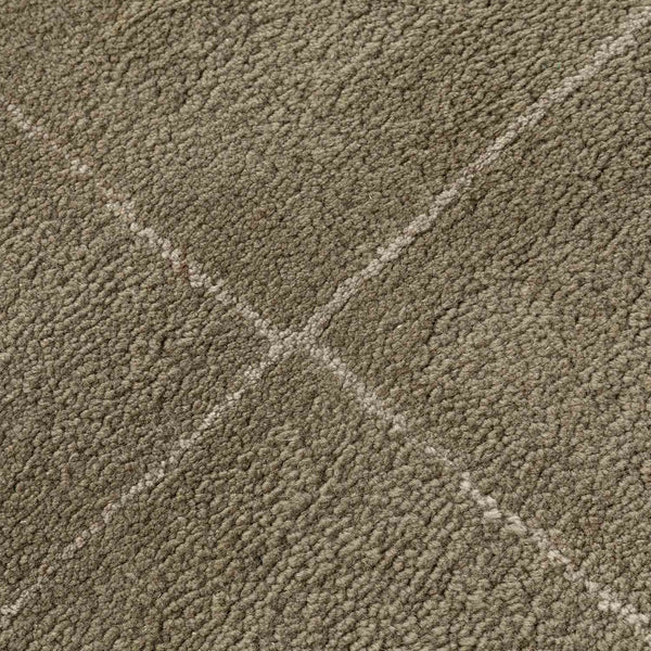 Lawn Hand Tufted Woollen And Viscose Rug