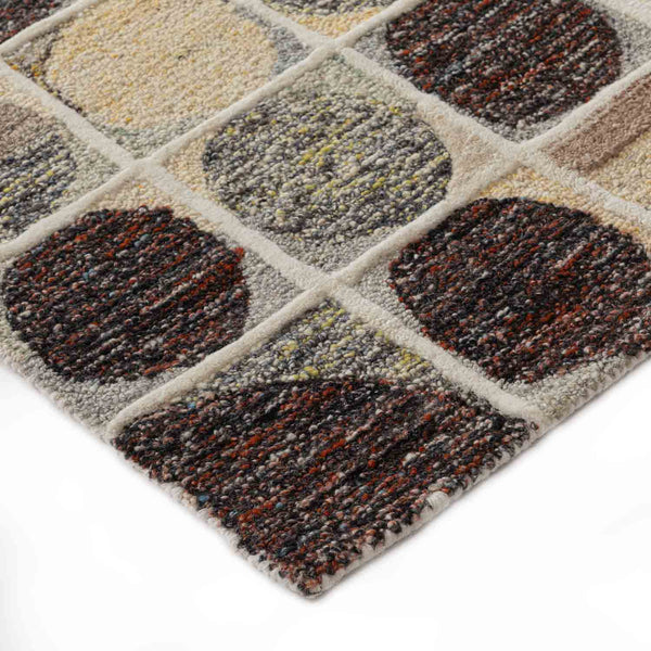 Sciotolli- Gold Hand Tufted Woollen Rug By Mariella Ienna