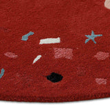 Mickey  Hand Tufted Recycled Polyester And Woollen Round Rug