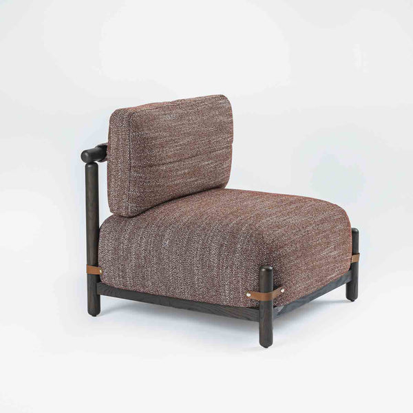 Billy Oak Lounge Chair - Dark Amber