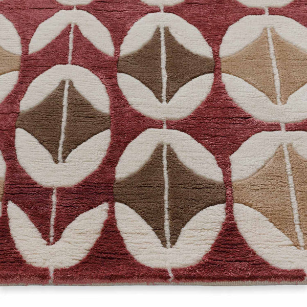 Shigatse Hand Knotted Woollen And Viscose Rug