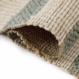 Striped Jute Flat Weave Dhurrie