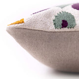Sunflower Embroidered Lumbar Cushion Cover