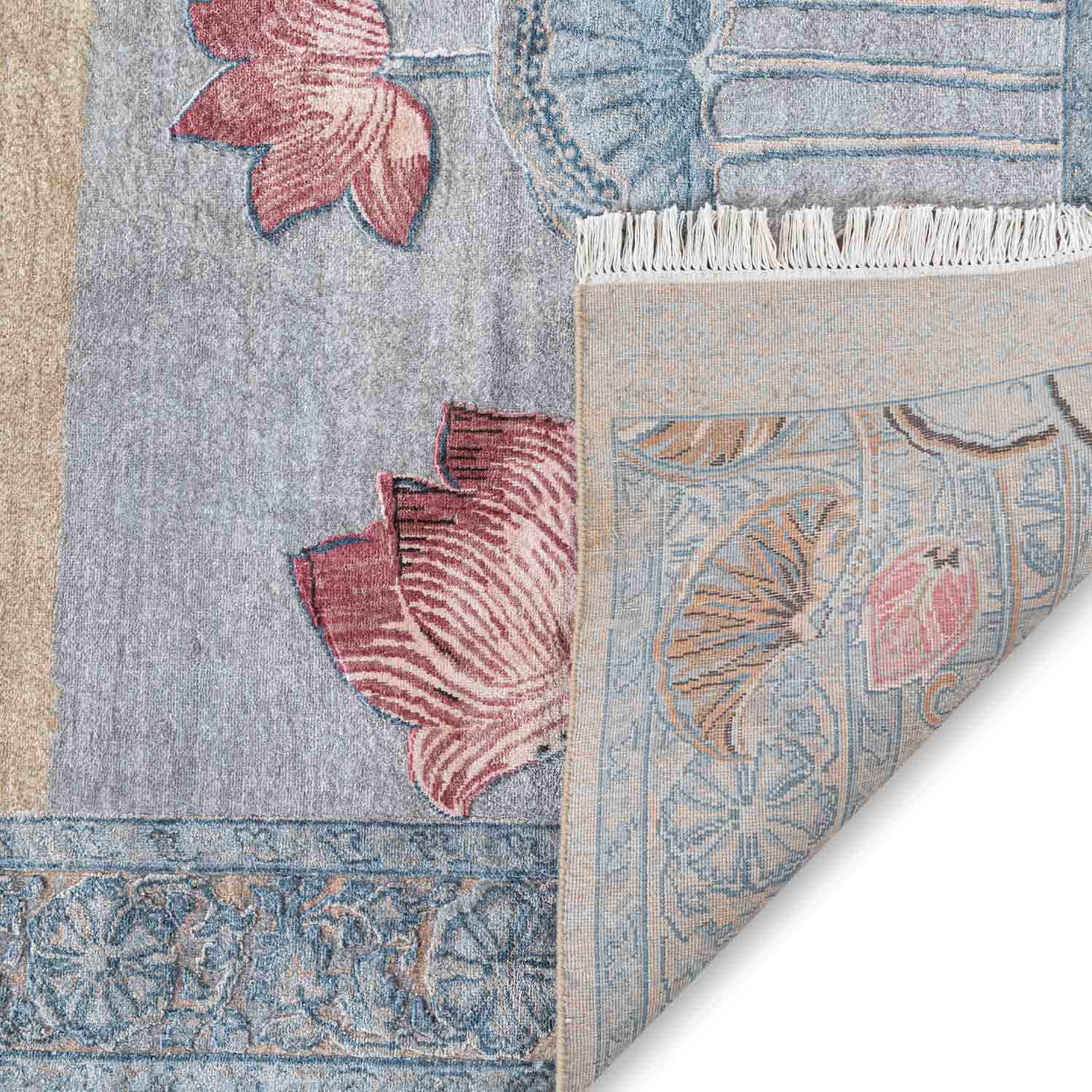 Vrindavan Hand Knotted Silk Rug By Anju Modi