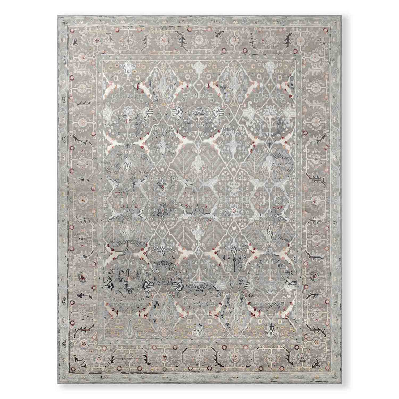 Gaia Hand Knotted Woollen and Silk Rug