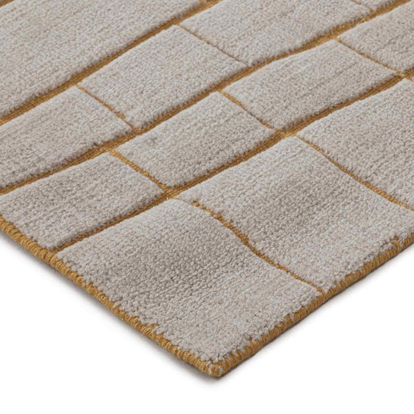 Cretto Double Back Handloom Woollen And Viscose  Rug By Mariella Ienna