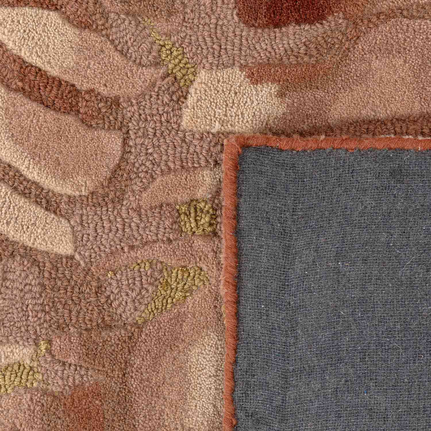 Wineyard Hand Tufted Woollen And Viscose Rug