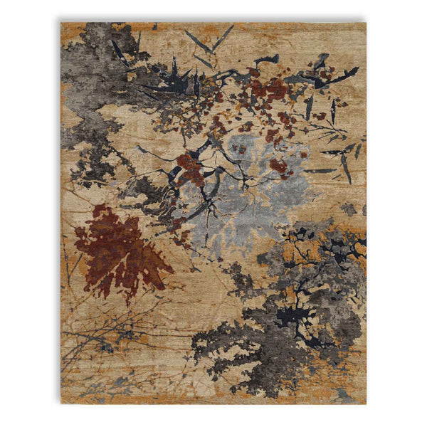 Solis Hand Knotted Woollen And Silk Rug