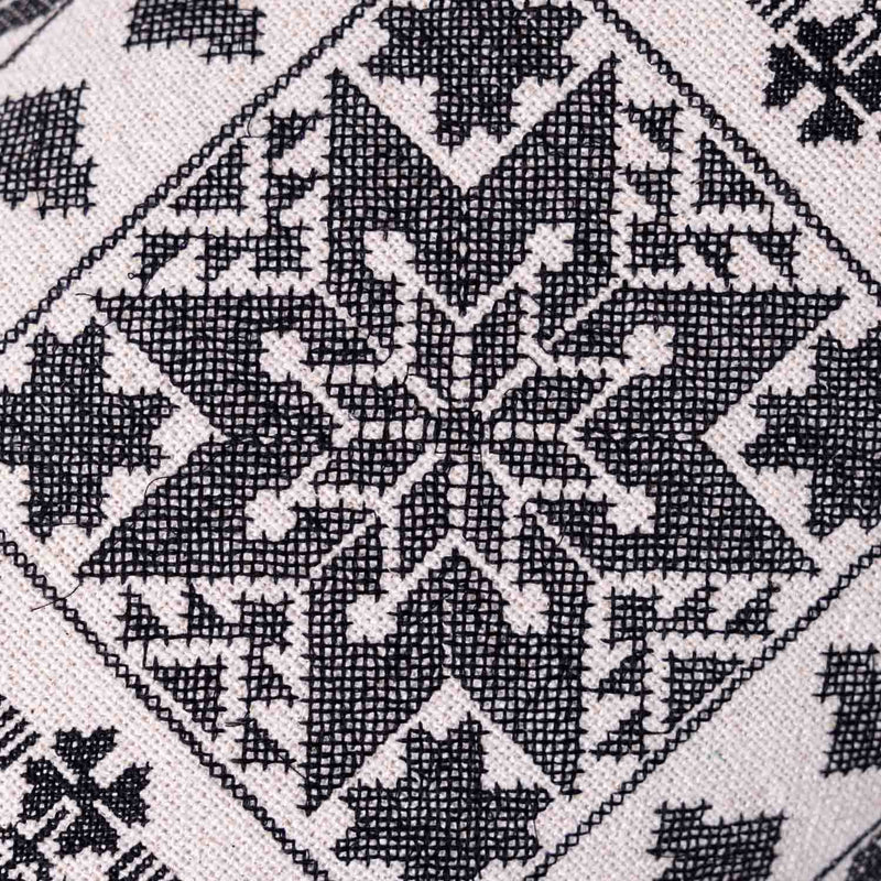 Sara Embroidered Dori Piping Cushion Cover