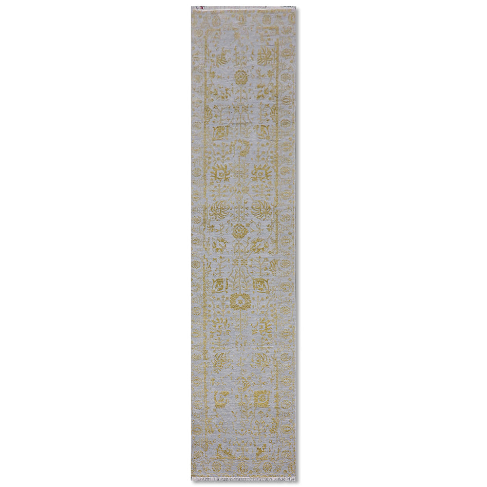 Mila Hand Knotted Woollen And Viscose Runner