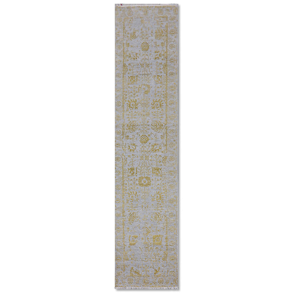 Mila Hand Knotted Woollen And Viscose Runner