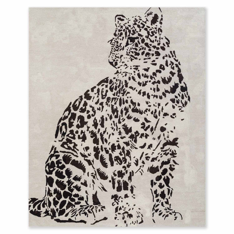 Panthera Hand Tufted Woollen and Cotton Rug