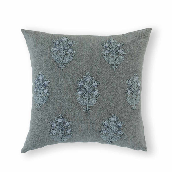 Sapling Cotton Embroidered Cushion Cover