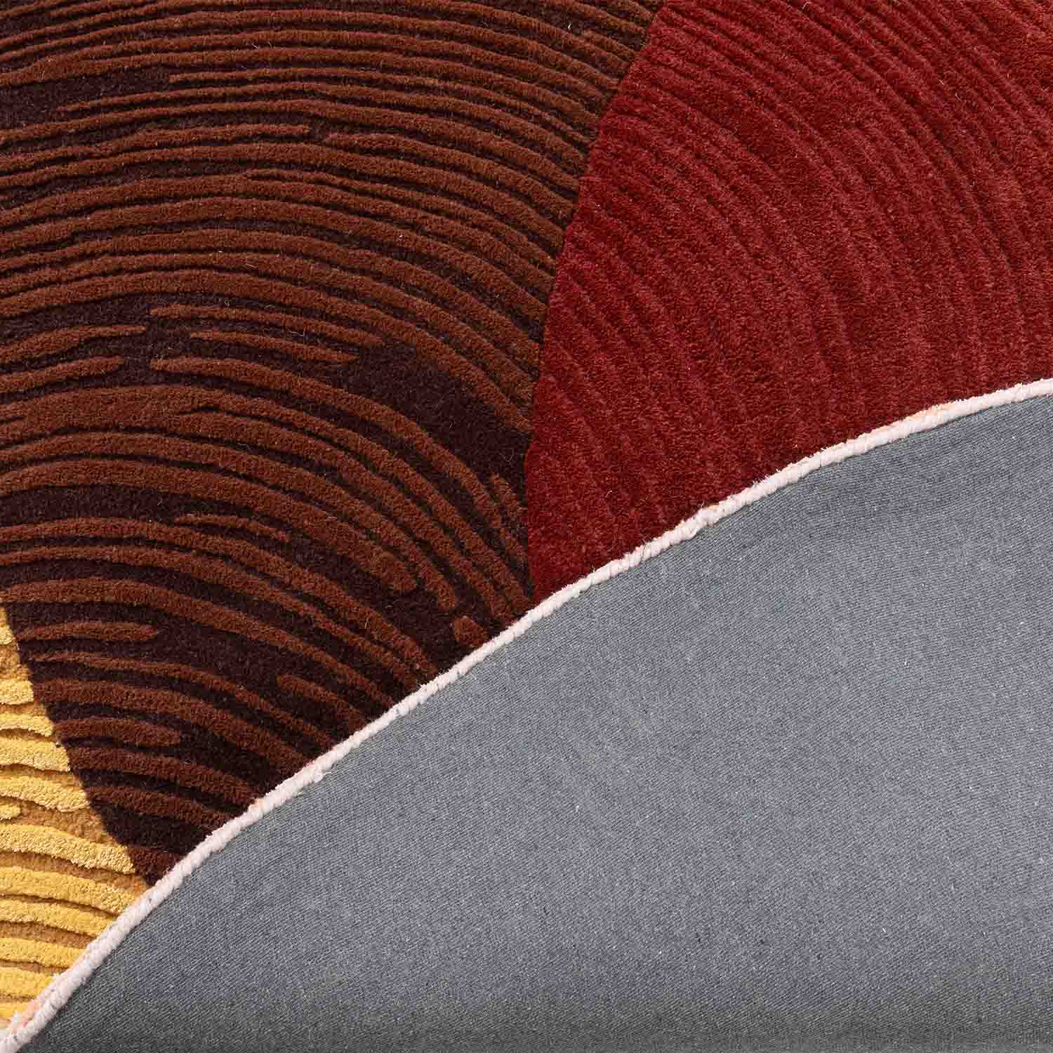 Lalten Hand Tufted Woollen And Viscose Round Rug