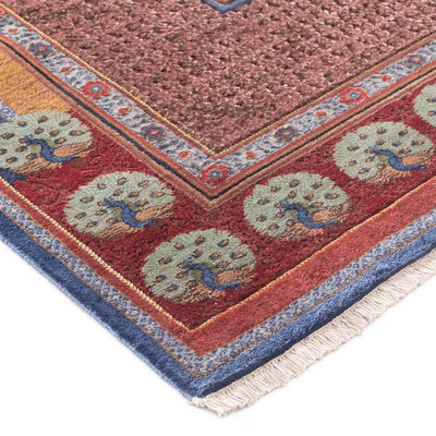 Nisha Kaleen Hand Knotted Woollen Viscose And Silk Rug By Tarun Tahiliani