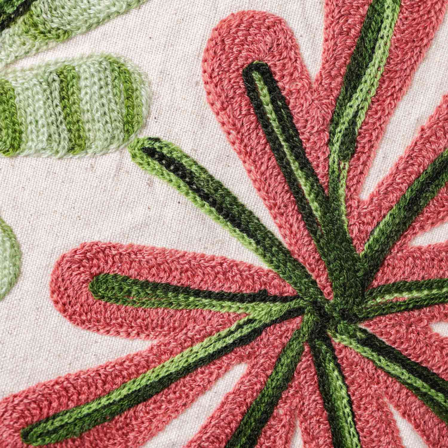 Anna Embroidered Cotton Flex Cushion Cover