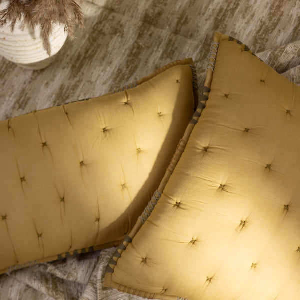 Valkarie Cotton Voile Embroidered Cushion Cover
