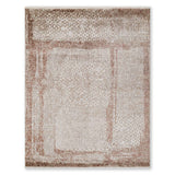 Manuscript Hand Knotted Viscose And Jute Rug