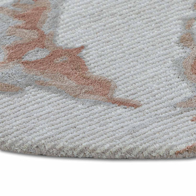 Mozart Hand Tufted Woollen And Viscose Round Rug