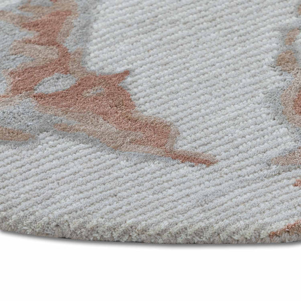Mozart Hand Tufted Woollen And Viscose Round Rug