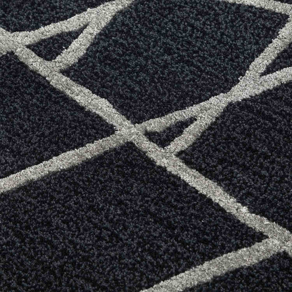 Geometric Motion Hand Tufted Woollen And Viscose Rug By Shripal Munshi