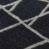 Geometric Motion Hand Tufted Woollen And Viscose Rug By Shripal Munshi