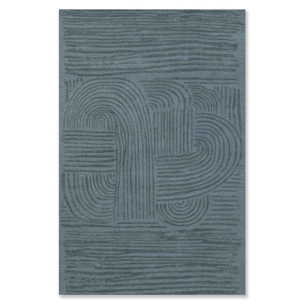 Khnurn Hand Tufted Woollen And Viscose Rug