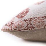 Butah Block printed Chennille Cotton Cushion Cover