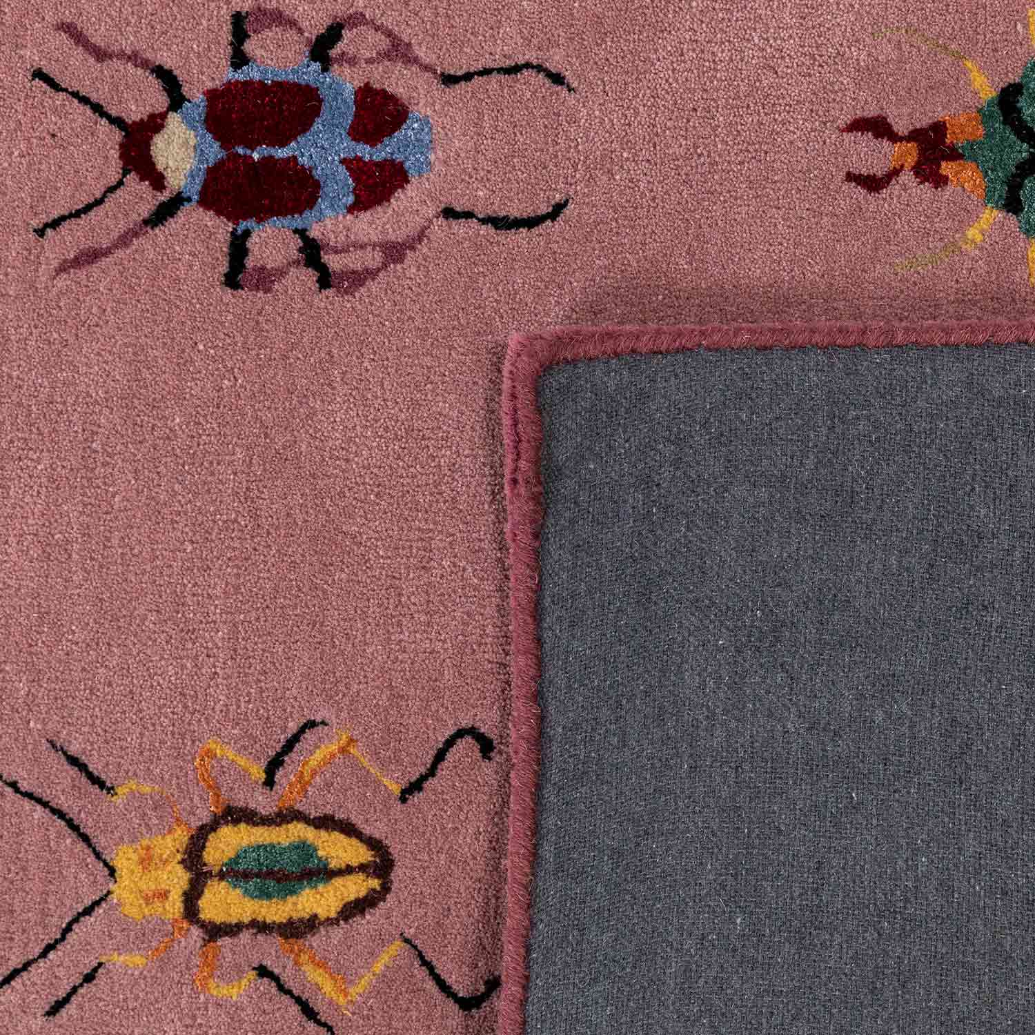 Vitrine Rosa Hand Tufted Woollen And Viscose Rug By Varun Rana