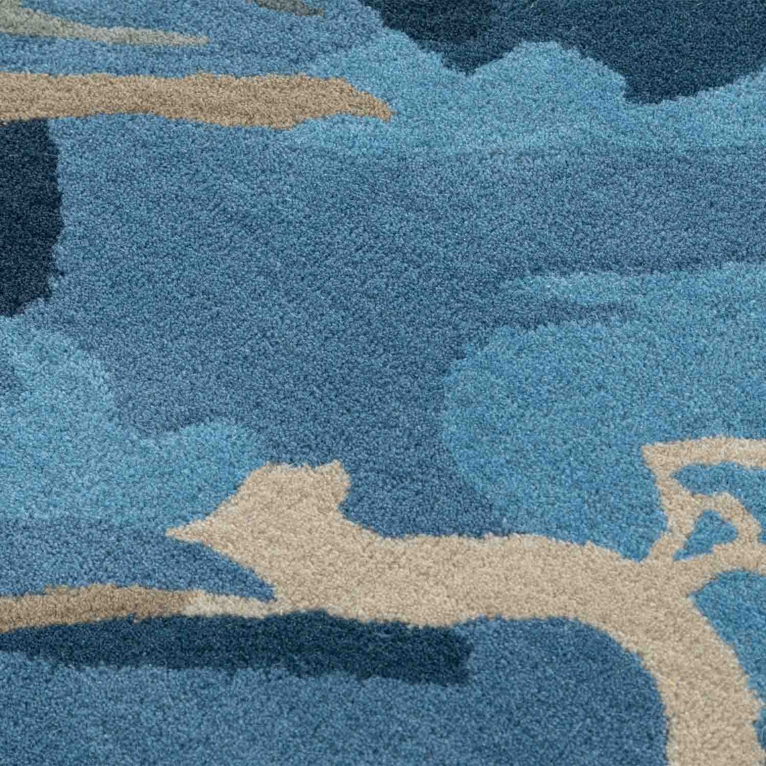 Majestic Mirror Hand Tufted Woollen Rug By Shripal Munshi