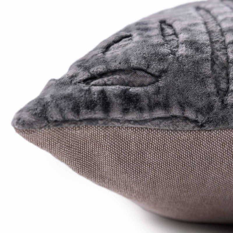 Nessie Cutwork Velvet Lumbar Cushion Cover