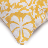 Daisy Block Printed Cotton Cushion Cover