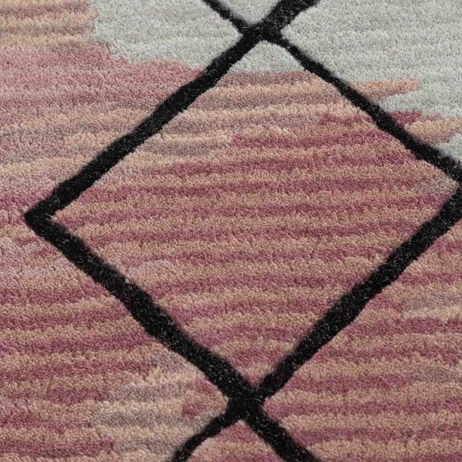 Twin Peaks Hand Tufted Woollen And Viscose Rug By Shripal Munshi