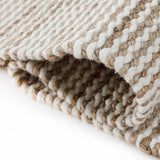 Textured Flatweave Wool And Jute Dhurrie