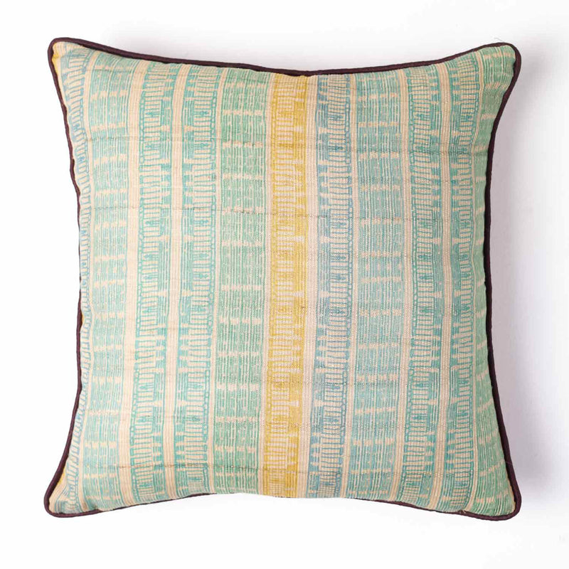Mezzara Tassar Silk Digital Printed Cushion Cover By Mariella Ienna