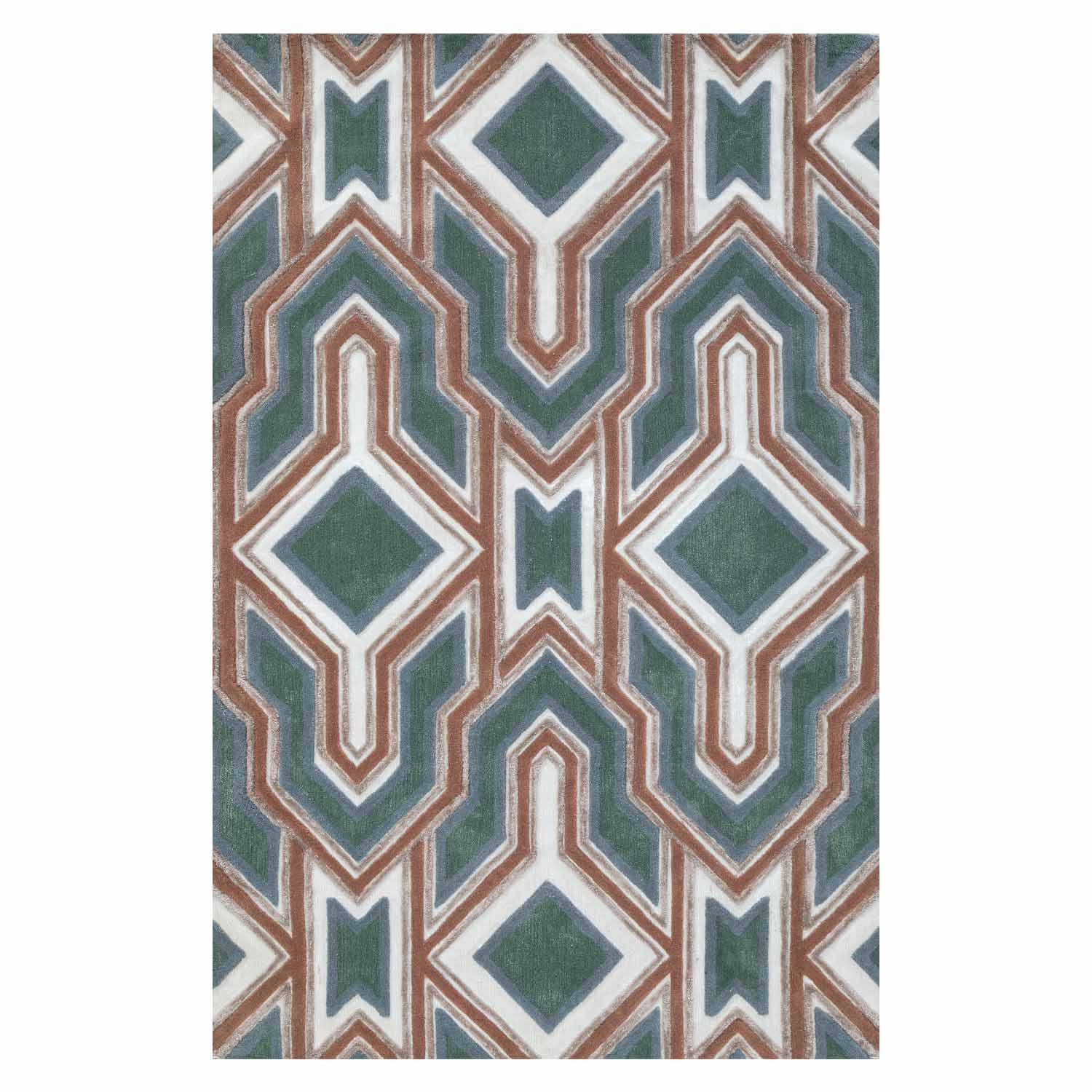 Zahur Hand Tufted Woollen And Viscose Rug