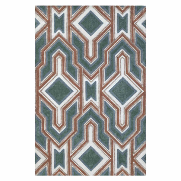 Zahur Hand Tufted Woollen And Viscose Rug