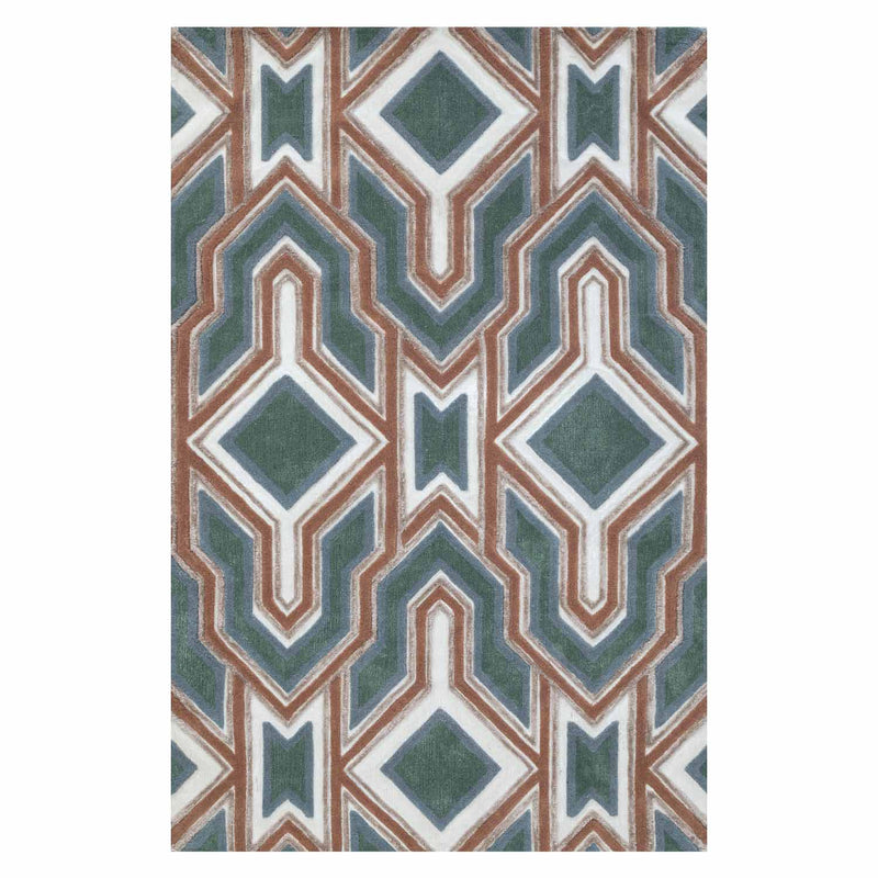 Zahur Hand Tufted Woollen And Viscose Rug