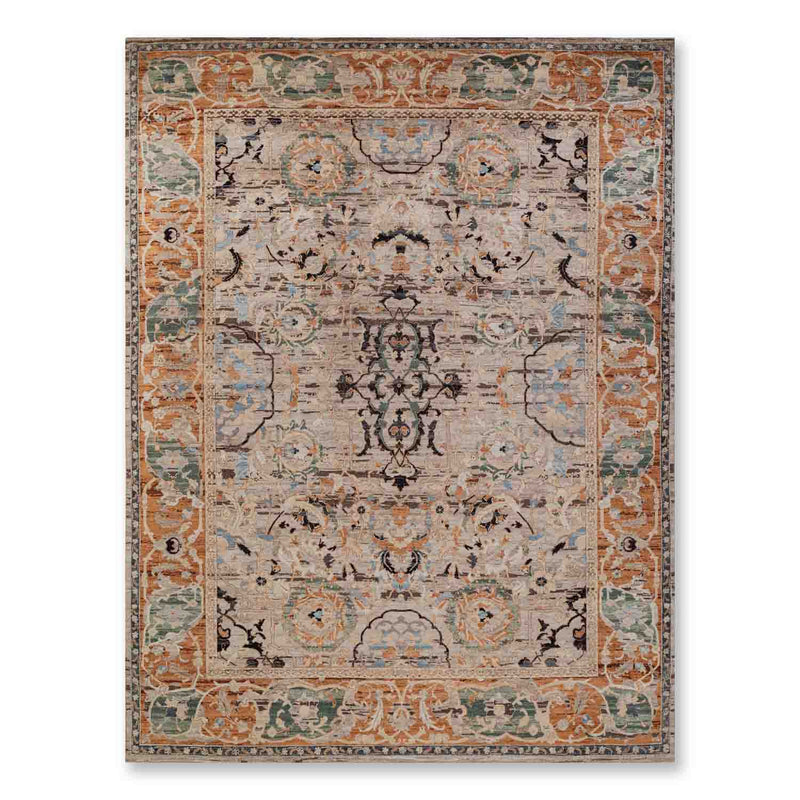 Fleurine Hand Knotted Woollen And Silk Rug