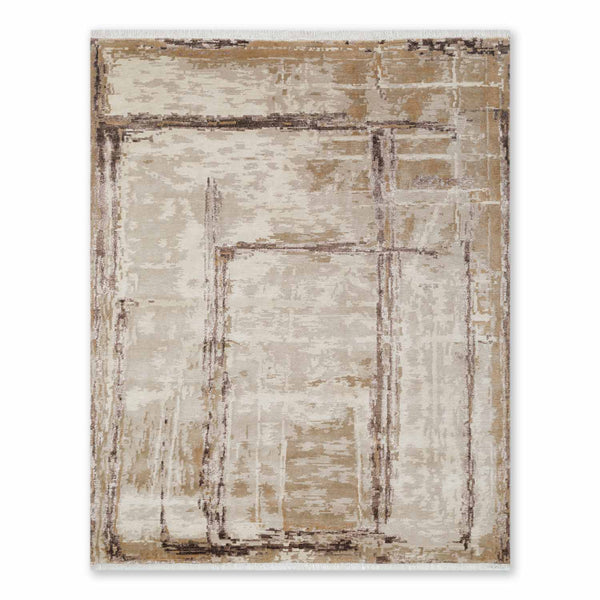 Soliscape Hand Knotted Woollen And Viscose Rug