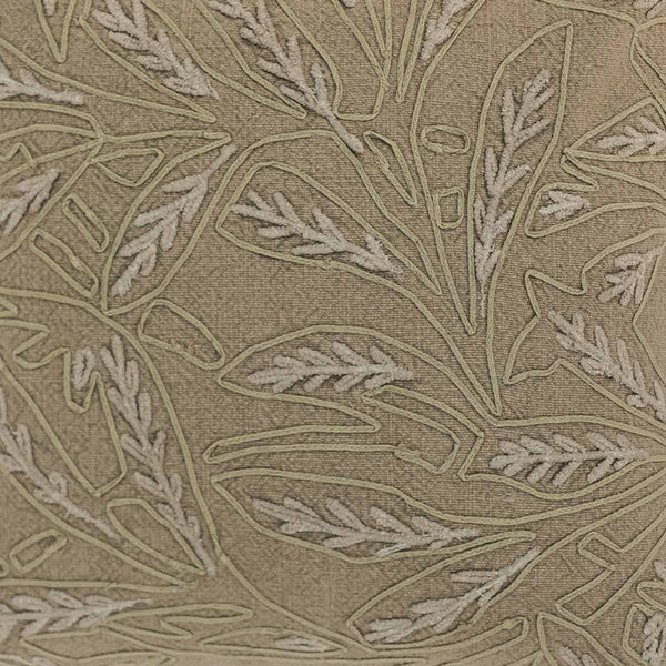 Fawn Cotton Hand Embroidered Cushion Cover