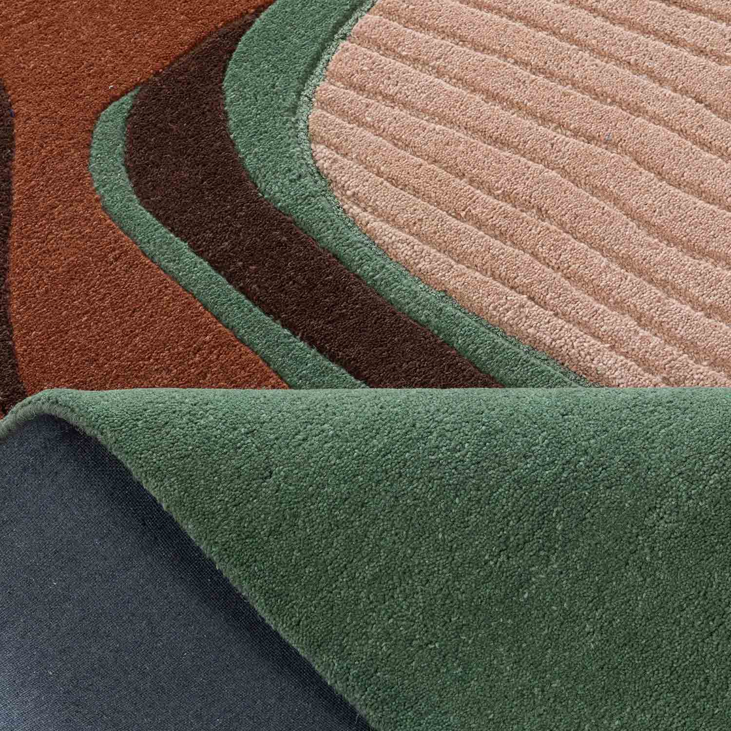 Skein Hand Tufted Woollen And Viscose Rug